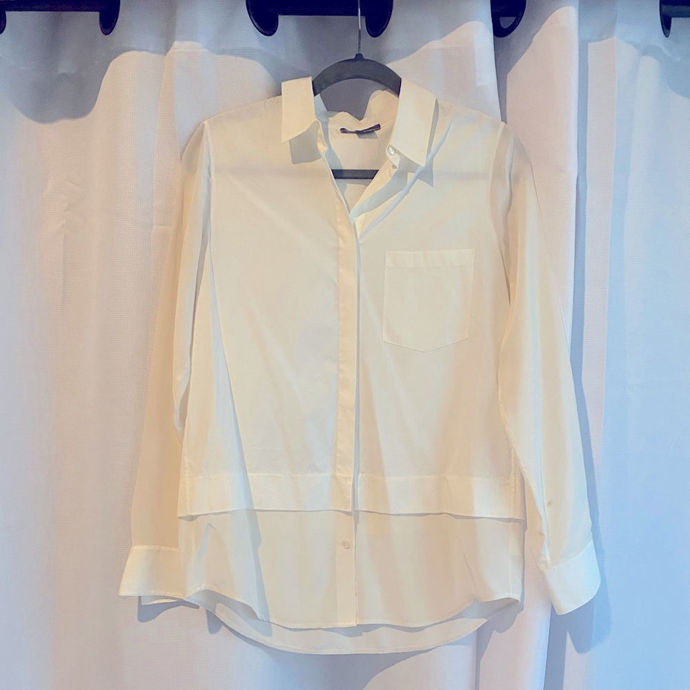 Vince size 4 silk and cotton button down
